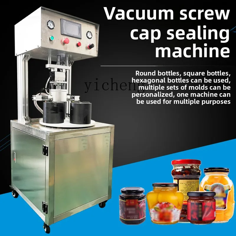 Packaging - Vacuum Capping Machine Glass Bottle Automatic
