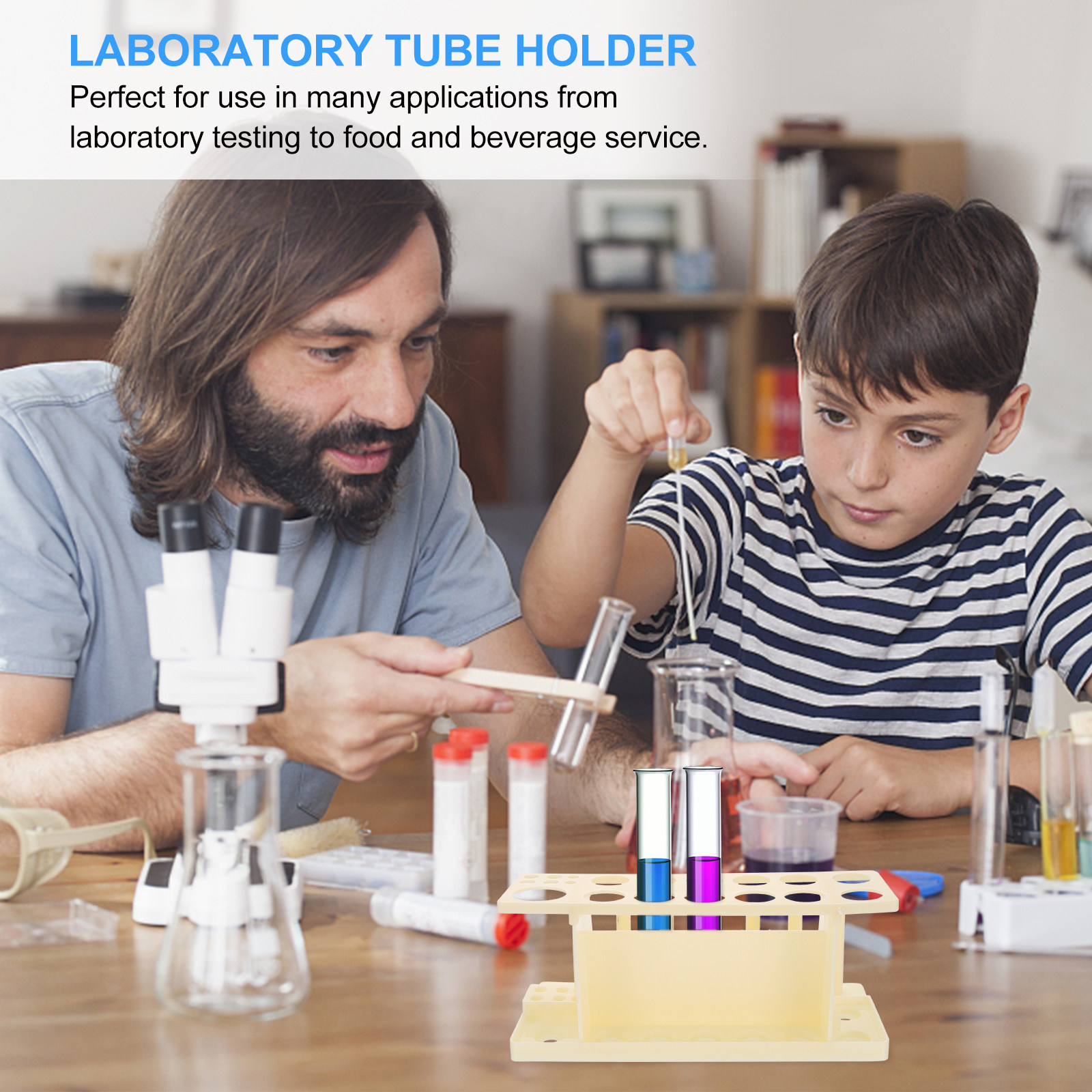 Test Tube Racks Wood Laborator - Lab Equipment recension och pris