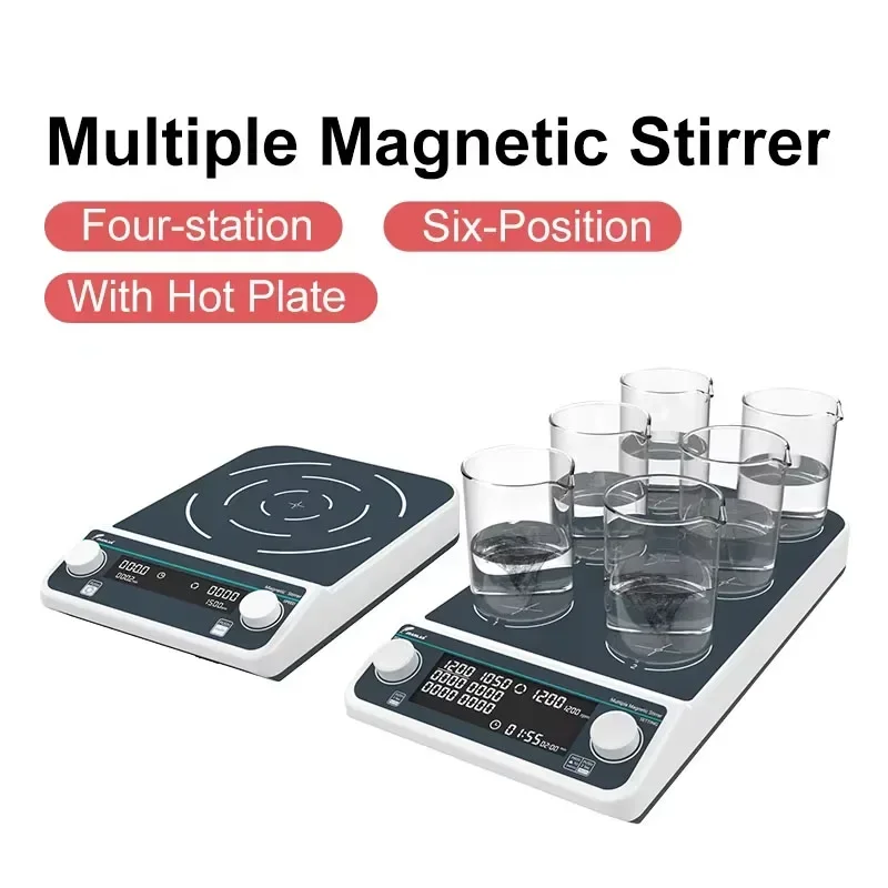 Four-station Six-Position Mult - Lab Magnetic Stirrer Hot Plate recension och pris