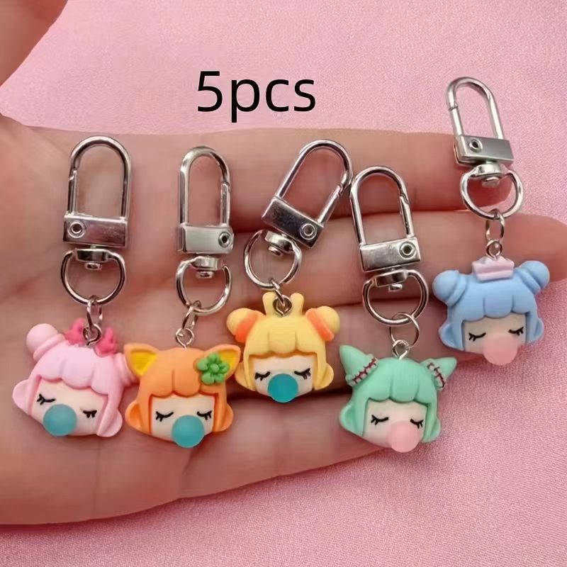 5pcs resin girl keychain, suit - Packaging recension och pris