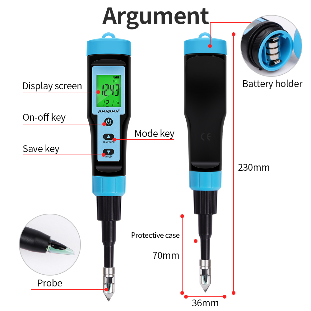 Food PH Meter with Stainless S - Ph Meter Digital Water Tester recension och pris